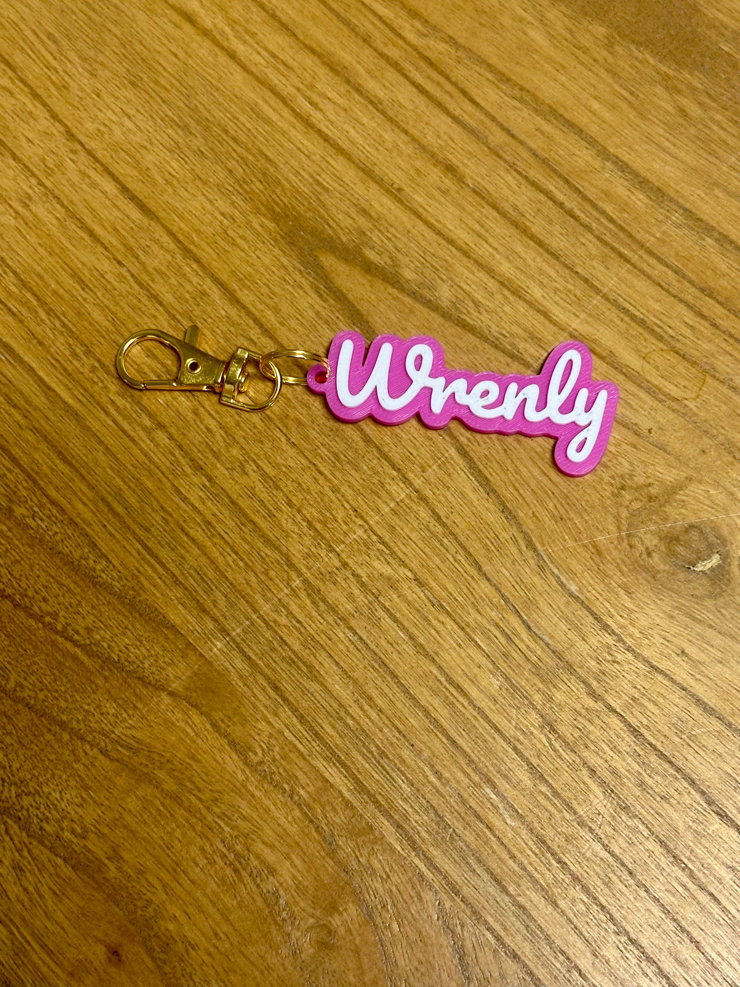 CUSTOM CURSIVE NAME KEYCHAIN