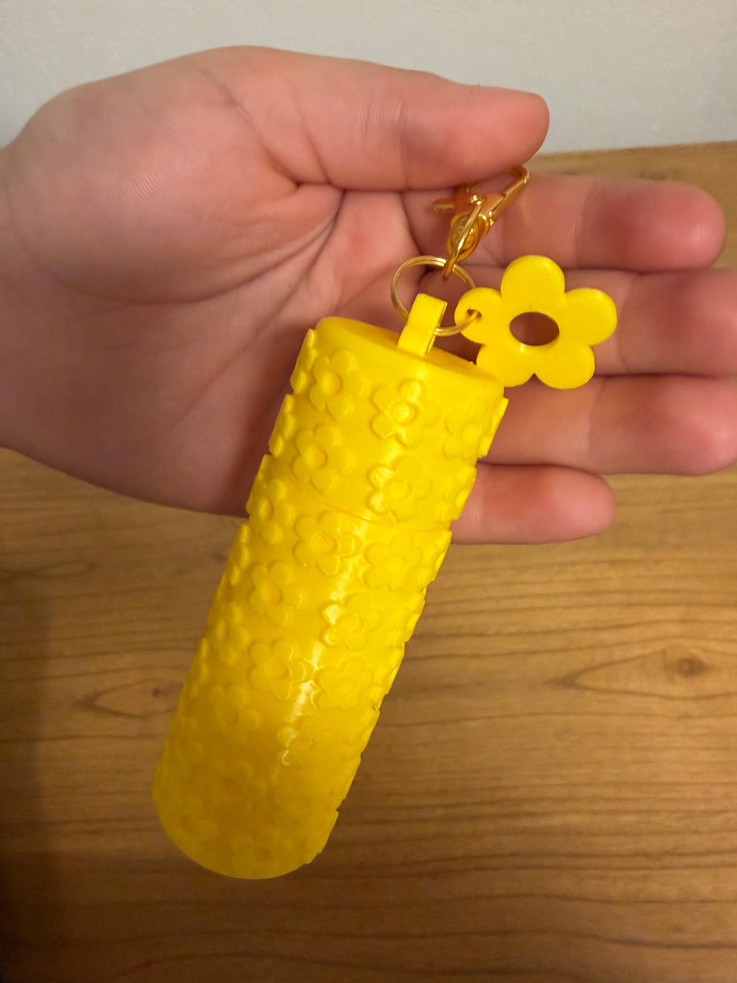 FLORAL LIP BALM KEYCHAIN